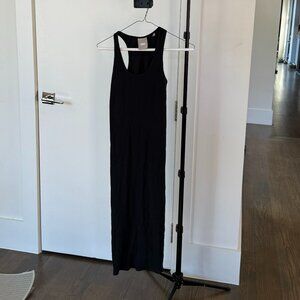 Kith Black Ribbed Tank Maxi Dress | Size S